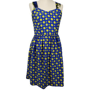 SIGNATURE BY ROBBIE BEE |SWEETHEART POLKA DOT POCKETS ELASTIC SMOCK DRESS SIZE 6